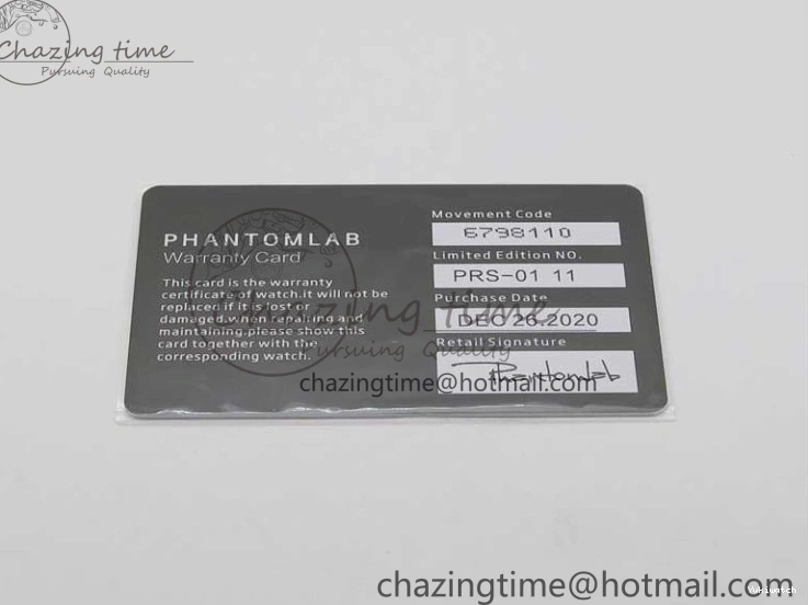 KZF Best Transparent on Phantomlab Rubber Edition VR3135 Dial Blue Light Strap White Submariner 0219